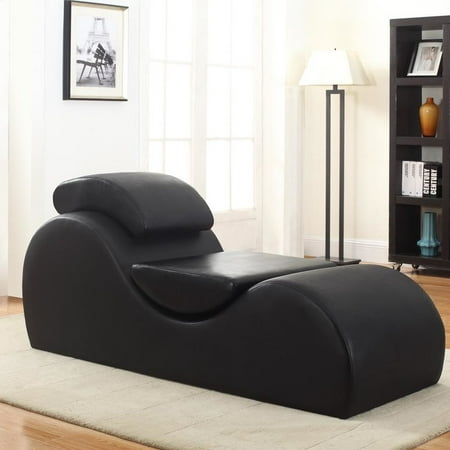 Uspridefurniture Chaise Lounge, Black