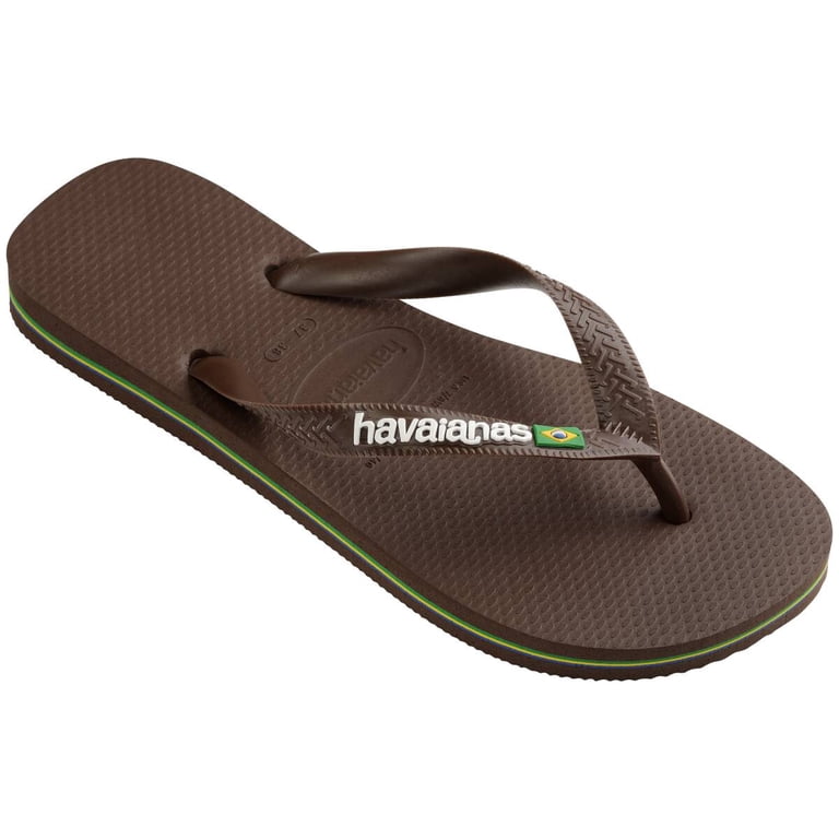 Havaianas Brazil Army Dark Yellow Brown Black Sandals Flip Flops Summer Beach Amazon.com | Havaianas Brazil Logo Flip flops - Spring and  main image 2