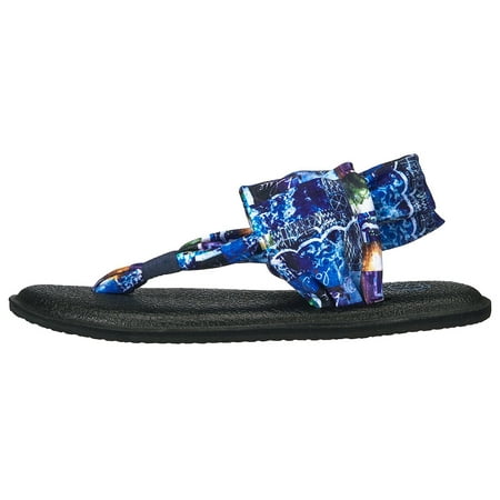 Image of Sanuk Womens Yoga Sling 2 Sandal Sling Back - Blue Love - Size 11