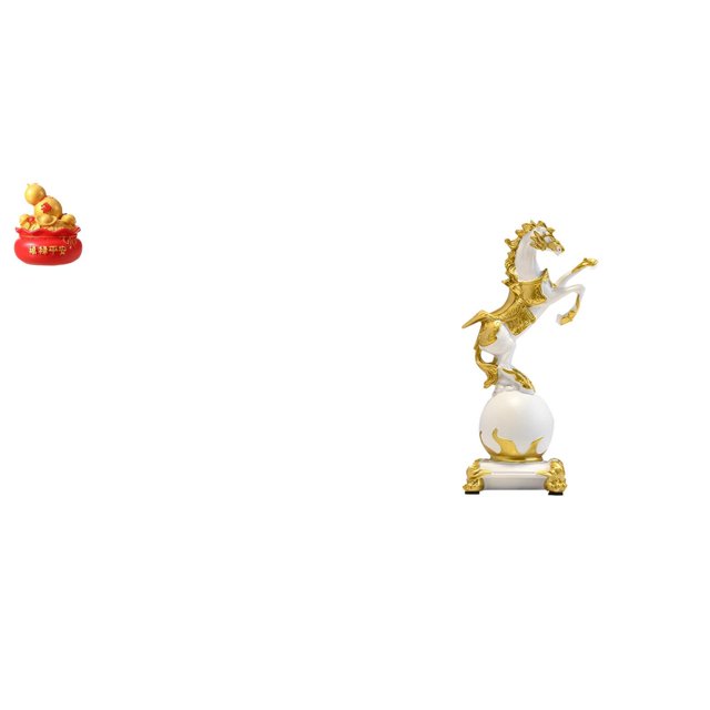 Adorno De Cornucopia De Caballo Del Tesoro Del Festival, Estatua De Arte Moderno Artesanal Para Dormitorio, Sala De Estar, Centro De Mesa, Colección De Regalos De Inauguración De La Casa