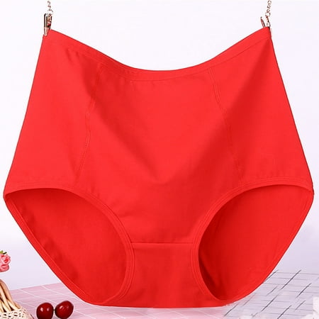 Thong Underwear Women Seamless Underwear High Waisted No Show Panties Underpants Comfort Waist with Lace Cotton Briefs High Waisted Seamless Thongs Plus Size V-Waist Shorts XL