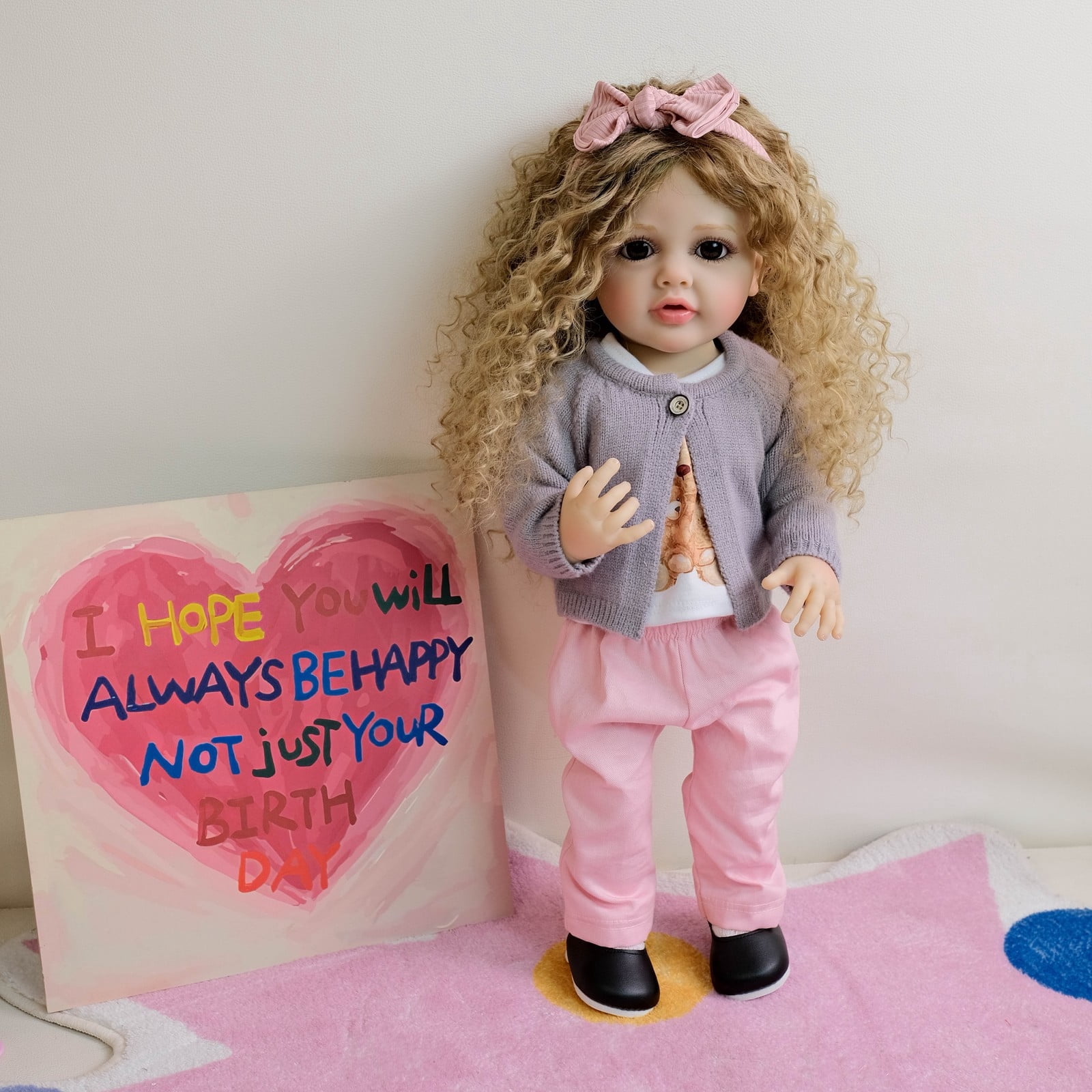 Lifelike Reborn Baby Dolls Girl - 22 inch Realistic Newborn Baby Doll, Real Life Baby Dolls with Accessories for 3+ Gifts, Pretend Play, Collection