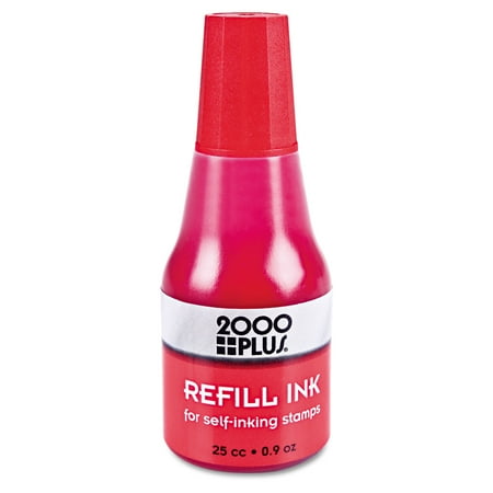 Craft Ink Refill - Self-Inking Refill Ink, Red, 0.9 oz. Bottle