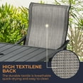 thumbnail image 3 of HAPPATIO Gray 5-Piece Metal Patio Outdoor Dining Set, 3 of 8