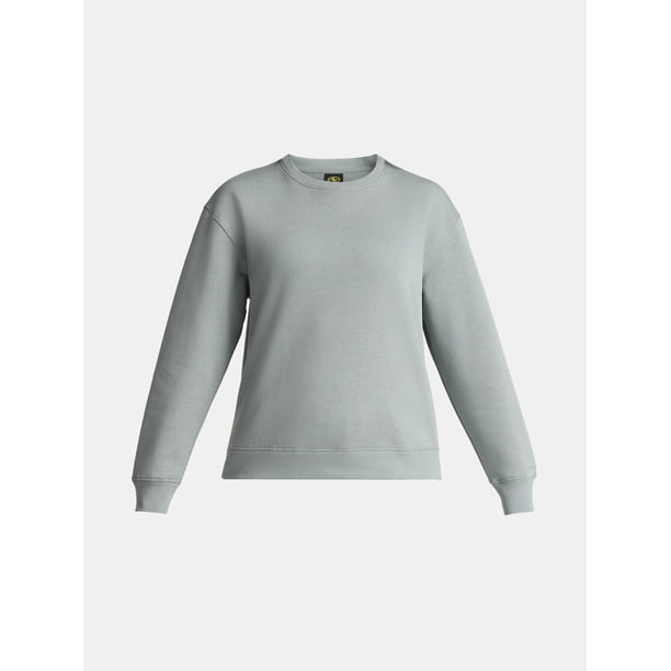 Athletic Works Women's Fleece Sweatshirt with Long Sleeves, Sizes