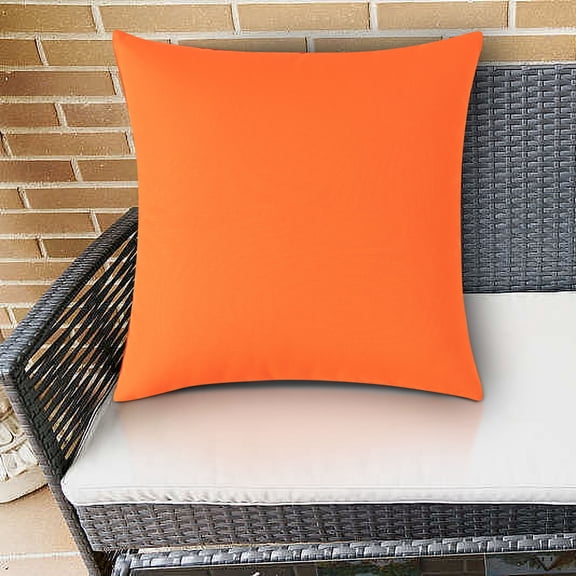 Outdoor Waterproof Pillow Cover 50x50cm, Solid Color Patio Cushion Case, Weather-Resistant Backrest Pillow Protector for Garden, Poolside & Porch, Ideal for Summer BBQs & Holiday Gatherings