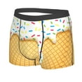 thumbnail image 2 of Junzan White Ice Cream Mens Underwear Boxer Briefs For Men’s - Medium, 2 of 9