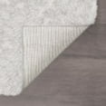 thumbnail image 7 of Wembley Shag Transitional Shag Thick White Area Rug, 4' x 5', 7 of 7
