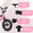 thumbnail image 4 of Glerc 12 inch Kids Bike for 1 2 3 4 Years Old Boys Girls Beiginner Toddlers Riders BMX Style Bicycle with Training Wheels Coaster Brake, Pink, 4 of 10