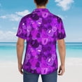 thumbnail image 4 of Susaid Berry Raspberry Print Short Sleeve Shirts Button Down Casual Shirts Summer Beach Aloha Button Down Short Sleeve for Men ,Small, 4 of 7