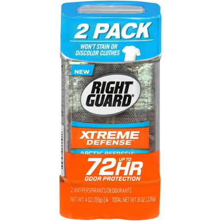 Right Guard Xtreme Defense 5 Antiperspirant Deodorant Gel, Arctic Refresh, 4 (Best Deodorant For Male Athletes)