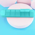 thumbnail image 4 of Bdday Daily Pill Organizer Portable Weekly 7 Compartments Single Box Long Strip Divided Storage Box Seven Days Independent Lid Box Pill Organizer Travel, 4 of 6