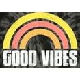 thumbnail image 2 of Mens Good Vibes 60s 70s Hippie Tie Dye Tanktop, Large Neon Rainbow, 2 of 4