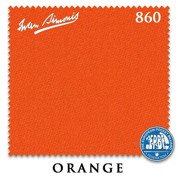 7' Simonis 860 Pool Billiard Table Cloth - Orange - AUTHORIZED DEALER