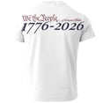 thumbnail image 3 of 250 Anniversary Usa T Shirt for Men 4th Of July American Flag Print Short Sleeve Crew Neck Shirts Big and Tall Classic Fit Workout Casual Muscle Tops, White, #01 White, 3 of 3