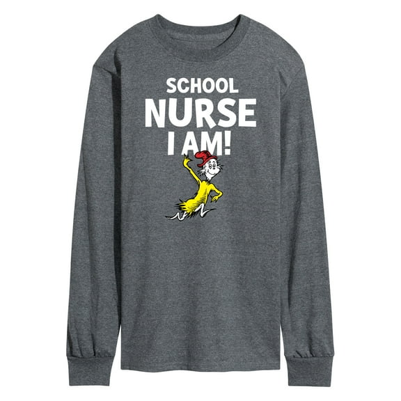 Dr. Seuss - School Nurse I Am Sam I Am - Men's Long Sleeve T-Shirt