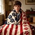 thumbnail image 1 of Independence Day Blanket Festive Flannel Blanket Soft Warm Throw Blanket For Home Sofa Bed Holiday Decoration, 1 of 9