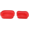 thumbnail image 1 of Huggegwe Doublures en Silicone pour Friteuse à Air Chaud, Doublure en Silicone Réutilisable, Pot Carré en Silicone pour Friteuse, pour Cuire Gâteaux Pain Viande 2 Pcs (Rouge) CJB91-46994, 1 of 9