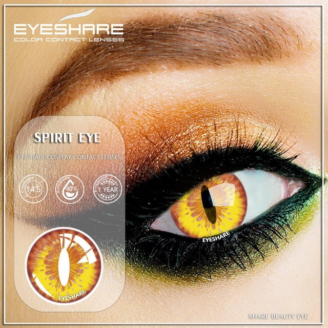EYESHARE-lentes de contacto para Cosplay, lentillas de colores para Halloween, lentillas cosméticas para ojos, 2 piezas