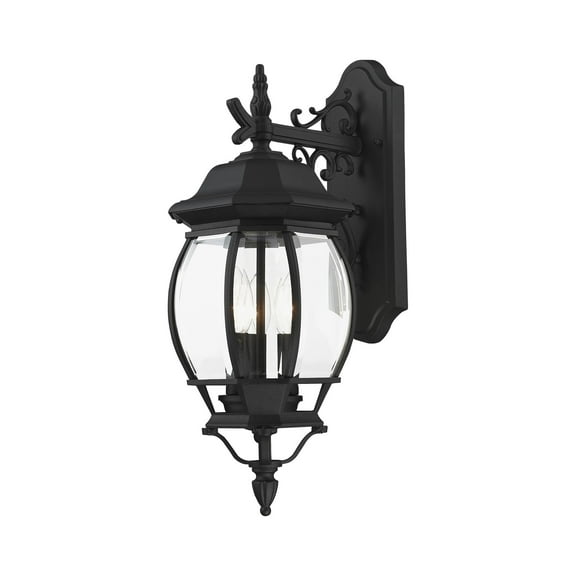 Livex Lighting - Frontec - 3 Light Outdoor Wall Lantern in French Country Style