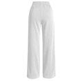 thumbnail image 2 of JUUNthy Dress Pants for Womens, High Waist with Pockets Wide Leg Flat Front Pleated Office Business Work Pants Dark Blue M, 2 of 13