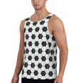 thumbnail image 2 of Easygdp Soccer Men's Tank Top, Sleeveless Muscle T Shirts, Breathable, Quick-Dry, Loose for Gym, Running, Fitness - XX-Large, 2 of 9