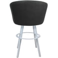 thumbnail image 2 of Swivel Metal Bar Stool 30" Seat - Joey - Moonstone Vinyl Charcoal - White, 2 of 3