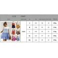 thumbnail image 5 of KOMOO Women Loose Swing Dress Summer Color Block Ruffle Dress Short Sleeve Round Neck One Piece Plus Size, 5 of 8