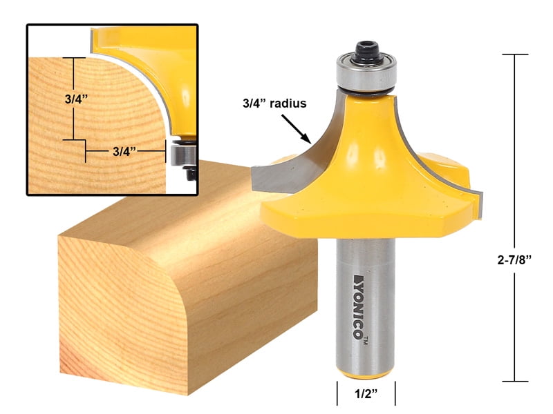 Yonico 12401 4 Bit Door and Drawer Front Edging Router Bit 1/2-Inch Shank Yonico 12401 4 Bit Door and Drawer Front Edging Router Bit 1/2-Inch Shank