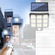 thumbnail image 1 of Lámpara solar de pared con sensor de movimiento | Luz LED COB para exteriores, con energía solar, para jardín, patio, garaje y control remoto | Resistente al agua, con 3 modos de brillo ajustables, 1 of 7