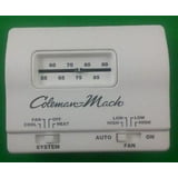 Coleman-Mach 69-1248 Wall-Mount Analog Thermostat 7330G3351 - Heat/Cool ...