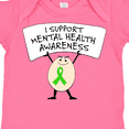 thumbnail image 4 of Inktastic I Support Mental Health Awareness green ribbon Boys or Girls Baby Bodysuit, 4 of 5