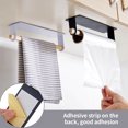 thumbnail image 3 of Worallymy Toallero Montado en la Pared Soporte de Trapo Cocina Baño Hierro Metal Madera Toalla Estante de Almacenamiento Blanco Worallymy JD735815490, 3 of 7
