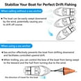 thumbnail image 4 of 19"/24"/42"/53 Inch Drift Sock Sea Anchor Drogue With 30ft Tow Rope Line Buoy Ball For Fishing Boat Trolling Sock ,Long Lasting, 4 of 6