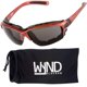 thumbnail image 1 of Gafas de Sol WYND Blocker 331 Polarizadas para Motocicleta en Rojo, 1 of 6