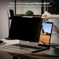 thumbnail image 3 of Mamol Magnetic Laptop Privacy Screen 15.6 inch,16:9 Aspect Removable Anti Glare Protector Blue Light Privacy Screen, 3 of 5