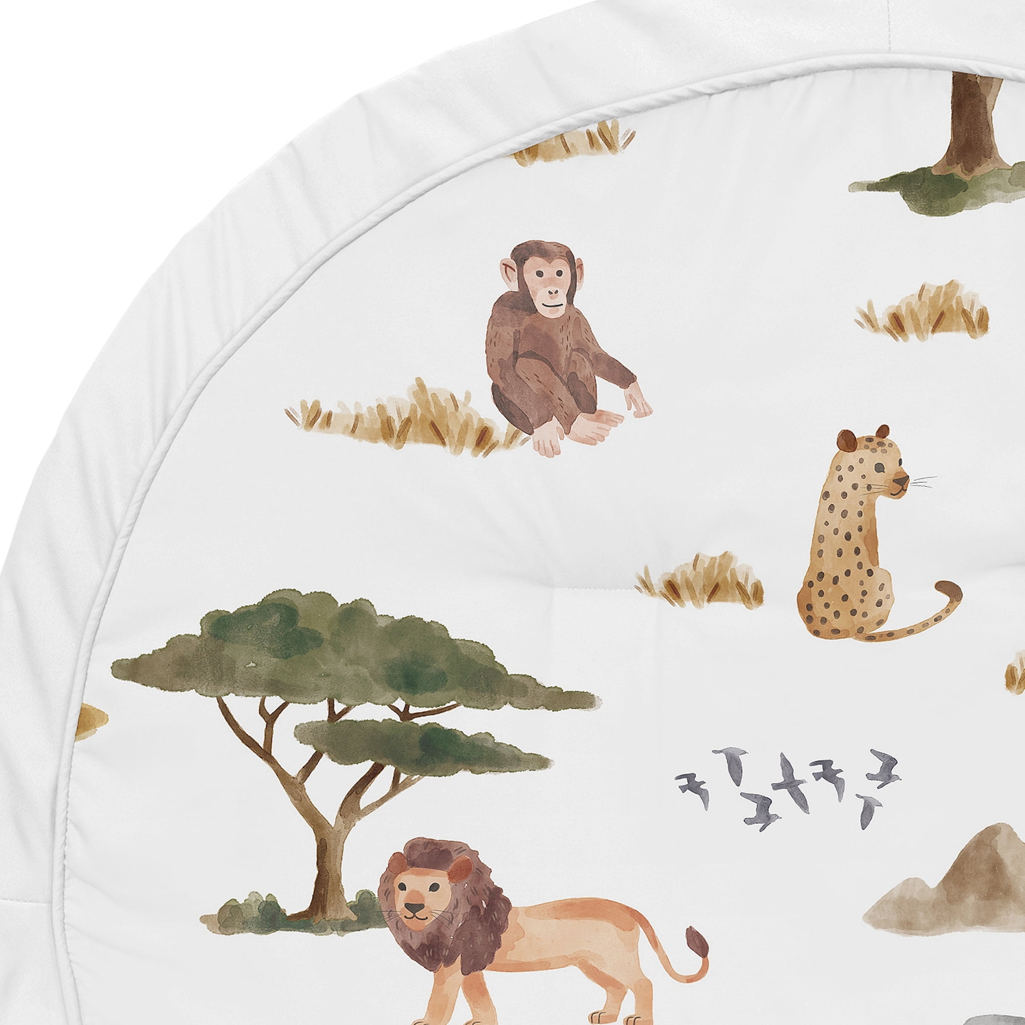 Sweet Jojo Designs Jungle Yellow Orange and White Baby Play Mat