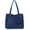 Blue, variant on Women Large Tote Bag with Zipper Waterproof Nylon Multi-Pocket Shoulder Bag Lightweight Packable Handbag for Travel Work Shopping, Laptop Daily Use