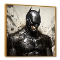 thumbnail image 2 of Designart "Minimalist Depiction Of Superheroes In Darkness II" Superheros Floater Framed Wall Art Prints, 2 of 5