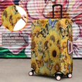 thumbnail image 4 of Beige Sunflower Butterfly Pattern Luggage Cover Fashion Suitcase Cover Baggage Covers Fit 25-28 Inch Luggage (Go Travel), 4 of 5