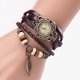 thumbnail image 1 of Price Down Sfonq Mothers Day Gift for Grilfriend Womens Watches ,Women Girl Vintage Watches, Bracelet Wristwatches leaf Pendant Coffee,Coffee Buy 2 Save 10%, 1 of 4