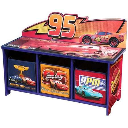 Delta Enterprise Cars 3 Bin Storage Toy Bench Walmart Com
