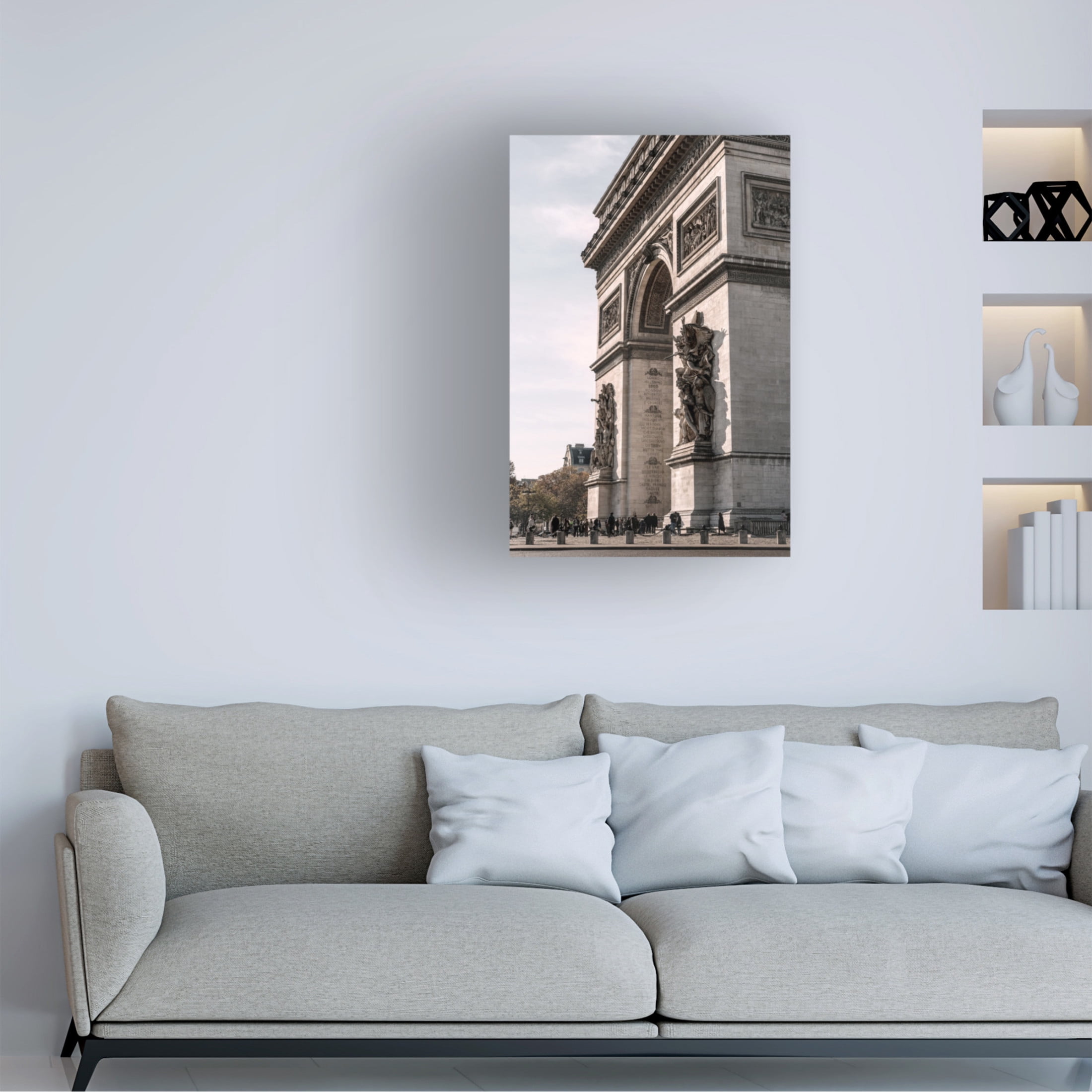 Pictufy Studio III 'Arc De Triomphe 2' Canvas Art - 12 x 19 Inches