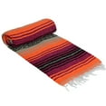thumbnail image 7 of La Montana 10 Pack Mexican Blankets, 74" x 50" Yoga Blankets, Hot Pink/Orange/Tan, 7 of 7