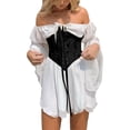 thumbnail image 4 of Black Corset Waist Belt for Women, Wide Elastic Belt for Dresses, 4 of 9