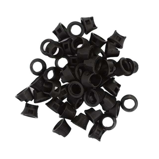 50 piezas de cubierta de silicona para cartucho de tatuaje con borde de dedo, protección contra golpes, bucle de agarre para borde de dedo