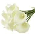 thumbnail image 2 of Wedding Decor Calla Lily Artificial Flower Bouquet 12 Pack, Cream, 2 of 5