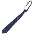 thumbnail image 1 of Bangcool Uniforme Cravate Mode Plaid Motif Réglable Cravate Décontractée Cravate Pré-Liée, 1 of 7