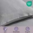 thumbnail image 5 of LammaLoe Queen Comforter Set, 7 Piece Bed in a Bag, Ultra Soft Bedding Comforter Set with Sheets, All Season Bed Set, Gray, 5 of 6