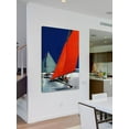 thumbnail image 6 of "Red Sail" Painting Print on Wrapped Canvas, 6 of 7